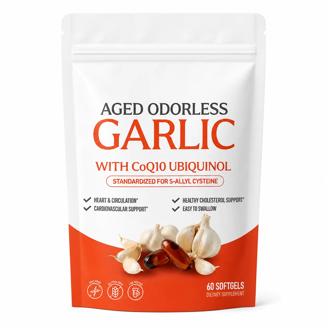 Coq10 Ubiquinol Softgel - Capsule molli di estratto di aglio