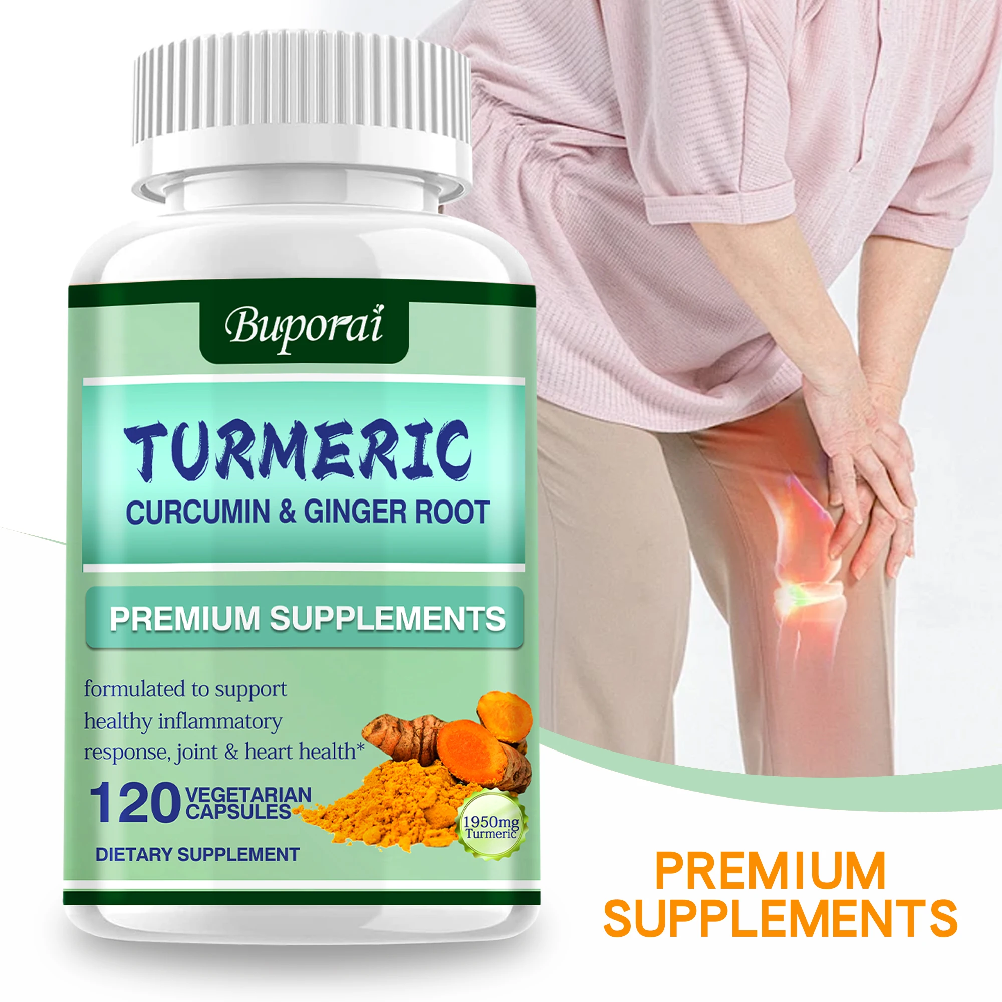 Turmeric Curcumin Capsule - Curcumina di curcuma + radice di